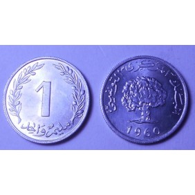 TUNISIA 1 Millim 1960