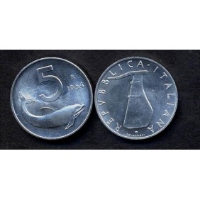 5 LIRE 1954 Firma 1 mm dal...
