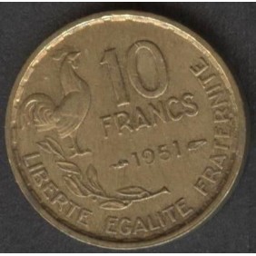 FRANCE 10 Francs 1951