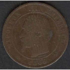 FRANCE 10 Centimes 1855 B