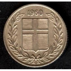 ICELAND 25 Aurar 1960