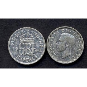 GREAT BRITAIN 6 Pence 1940...