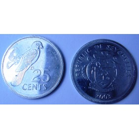 SEYCHELLES 25 Cents 2003