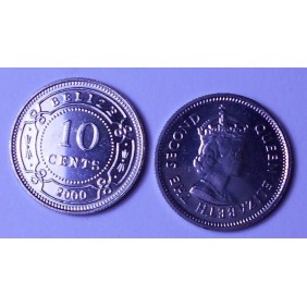 BELIZE 10 Cents 2000