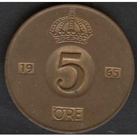 SWEDEN 5 Ore 1965