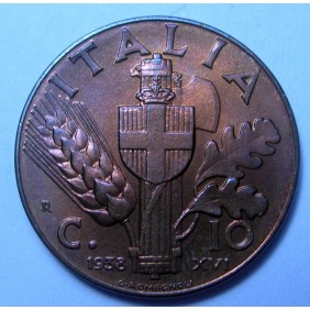 10 Centesimi Impero 1938...