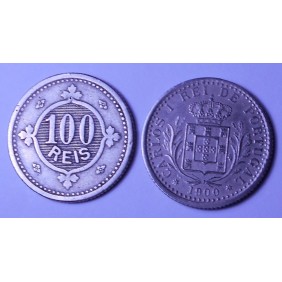 PORTUGAL 100 Reis 1900