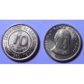 PERU 10 Centimos 1985...