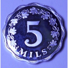 MALTA 5 Mils 1976 PROOF