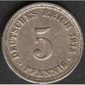 GERMANY EMPIRE 5 Pfennig...