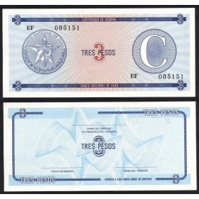 CUBA 3 Pesos 1985 Series C