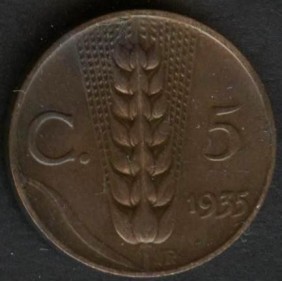 5 Centesimi 1935