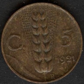 5 Centesimi 1921