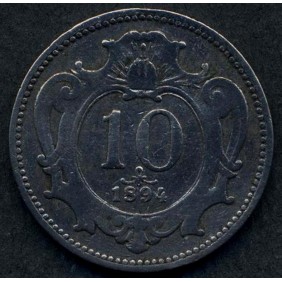 AUSTRIA 10 Heller 1894