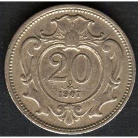 AUSTRIA 20 Heller 1907