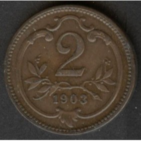 AUSTRIA 2 Heller 1903