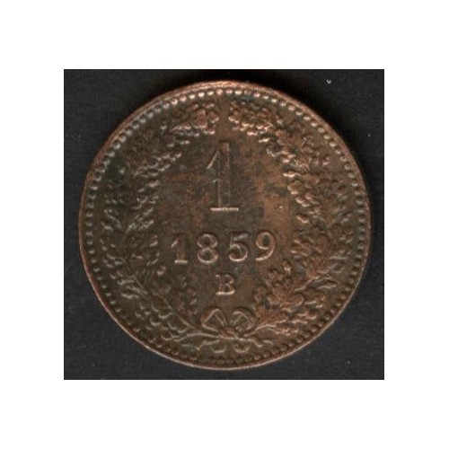 AUSTRIA 1 Kreuzer 1859 B