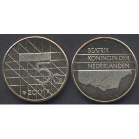 NETHERLANDS 5 Gulden 2001...