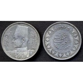 EGYPT 5 Piastres 1939 AG...