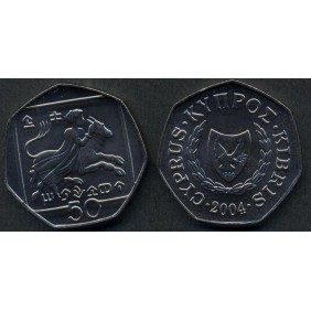 CYPRUS 50 Cents 2004...