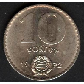 HUNGARY 10 Forint 1972