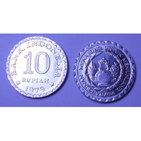 INDONESIA 10 Rupiah 1979 FAO