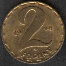 HUNGARY 2 Forint 1976