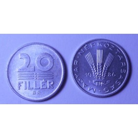 HUNGARY 20 Filler 1986