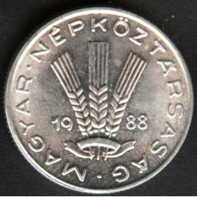 HUNGARY 20 Filler 1988