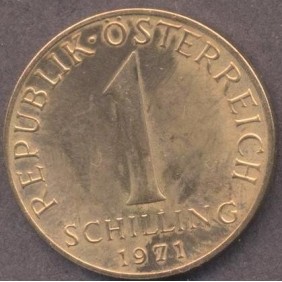 AUSTRIA 1 Schilling 1971 Proof