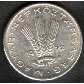 HUNGARY 20 Filler 1972