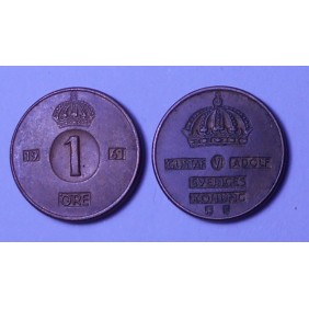 SWEDEN 1 Ore 1961 TS