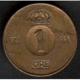 SWEDEN 1 Ore 1955