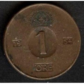 SWEDEN 1 Ore 1954