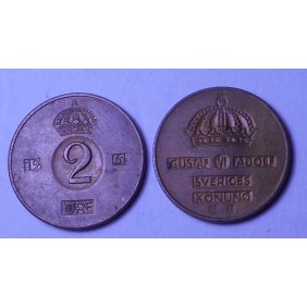 SWEDEN 2 Ore 1961 TS