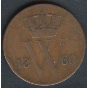 NETHERLANDS 1 Cent 1860