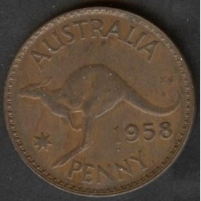 AUSTRALIA 1 Penny 1958 (m)
