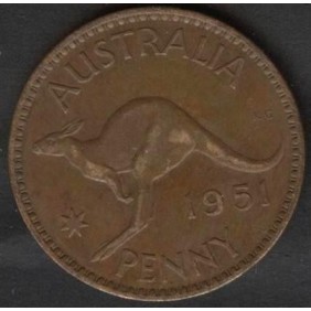 AUSTRALIA 1 Penny 1951 PL