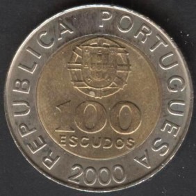 PORTUGAL 100 Escudos 2000...