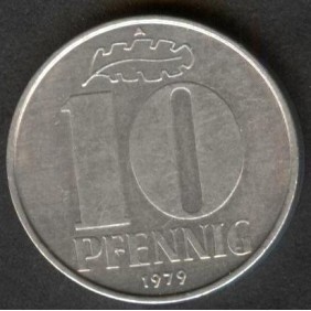 DDR 10 Pfennig 1979