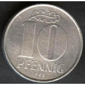 DDR 10 Pfennig 1968