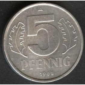 DDR 5 Pfennig 1968