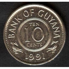 GUYANA 10 Cents 1991