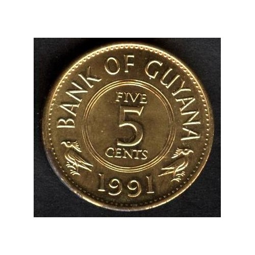 GUYANA 5 Cents 1991