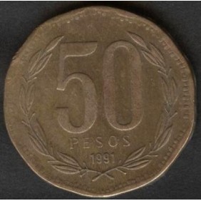 CHILE 50 Pesos 1991