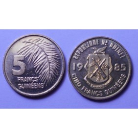 GUINEA 5 Francs 1985