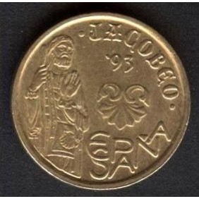 SPAIN 5 Pesetas 1993 Jacobeo