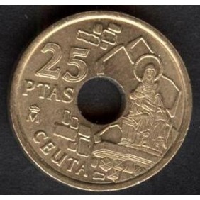 SPAIN 25 Pesetas 1998 Ceuta