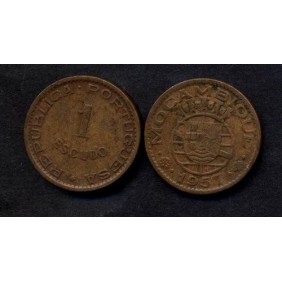 MOZAMBIQUE 1 Escudo 1957