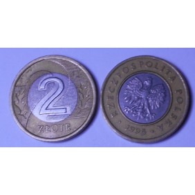 POLAND 2 Zlote 1995 Bimetallic